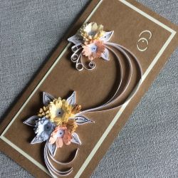 wedding quilling card