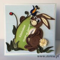Easter quilling card